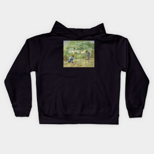 First Steps after Millet by Vincent van Gogh Kids Hoodie